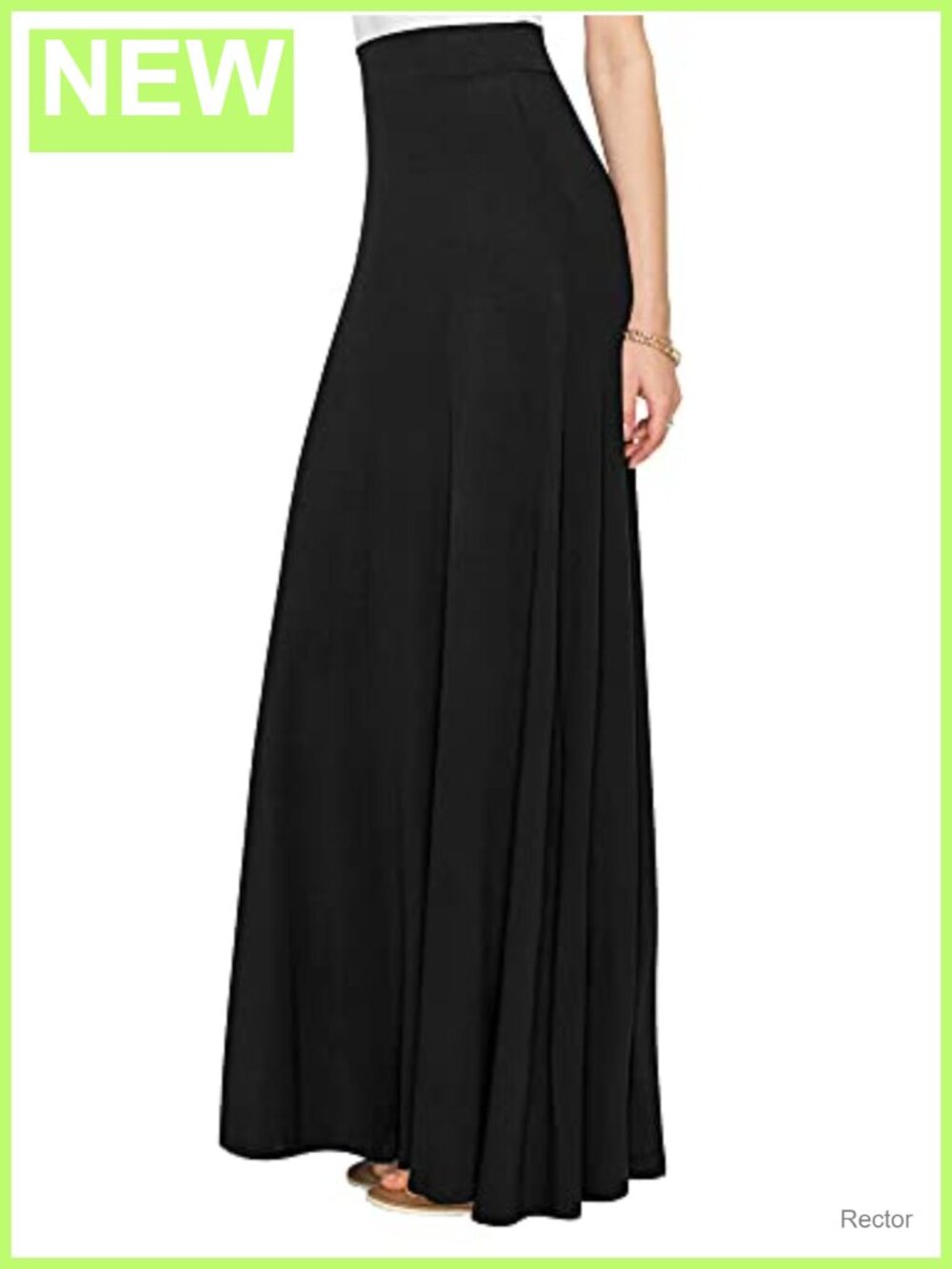 High Waist Flare A-Line Long Maxi Skirt Casual Comfy Lightweight